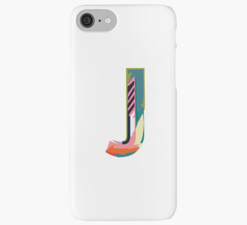 Alphabet PinkZebra collection iPhone Cases and Skins