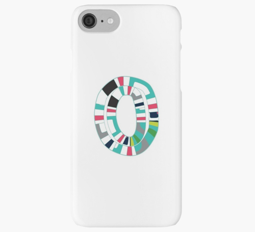 Alphabet SupaStripe Illustration iPhone Cases and Skins